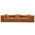 Full compression sofa, vacuum corduroy fabric sofa, home living room designer straight sofa NC264