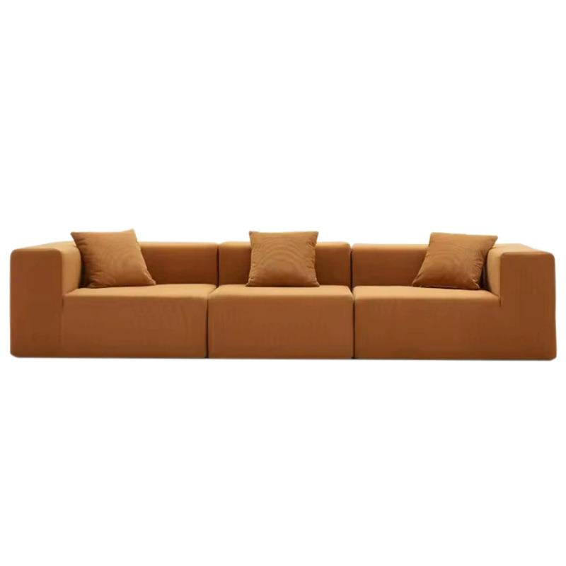 Full compression sofa, vacuum corduroy fabric sofa, home living room designer straight sofa NC264