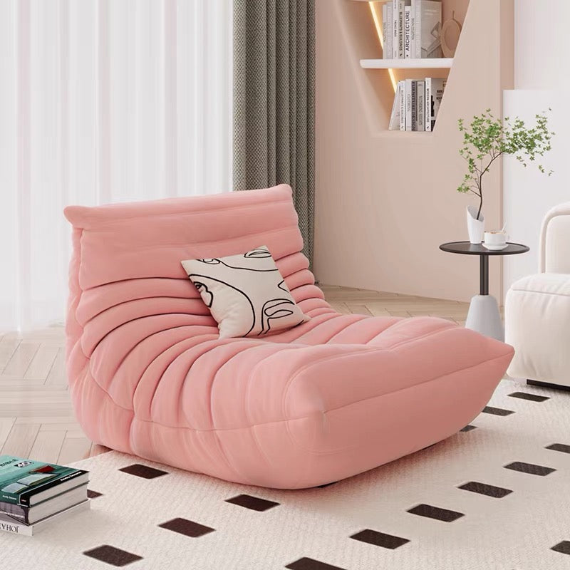 Caterpillar-shaped beanbag sofa, suitable for sleeping or lounging in the living room, balcony, or bedroom; single sofa.MM03