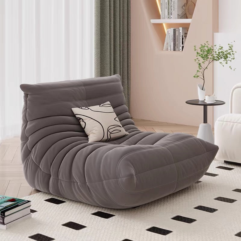 Caterpillar-shaped beanbag sofa, suitable for sleeping or lounging in the living room, balcony, or bedroom; single sofa.MM03