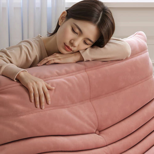 Caterpillar-shaped beanbag sofa, suitable for sleeping or lounging in the living room, balcony, or bedroom; single sofa.MM03