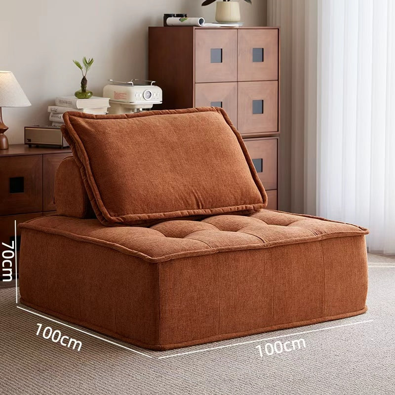 Tofu block fabric sofa, flexible combination compression sofa for small living rooms NC471