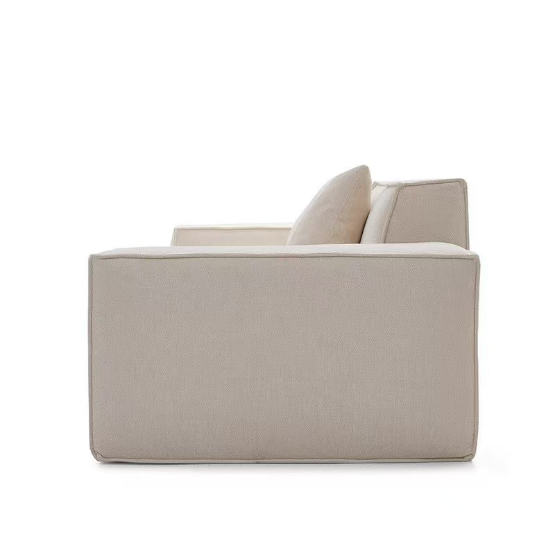 Minimalist modern small apartment sofa, cotton linen, no-wash, technical fabric, compressed sofa NC624