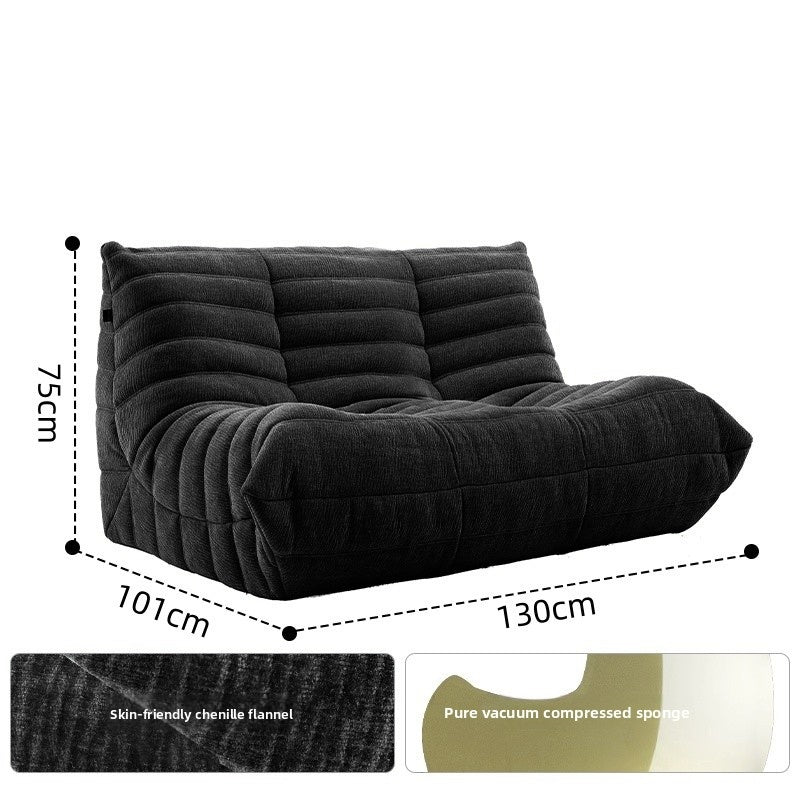 The caterpillar-shaped beanbag sofa is perfect for sleeping or relaxing in the living room, balcony, or bedroom.MM06
