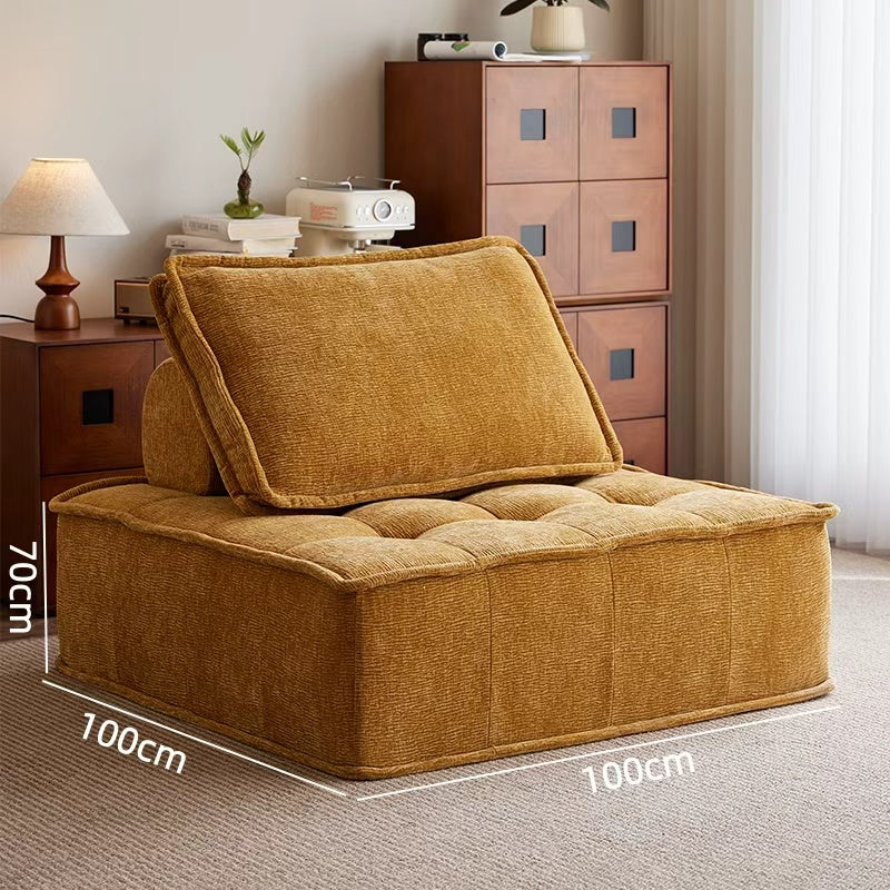 Tofu block fabric sofa, flexible combination compression sofa for small living rooms NC471