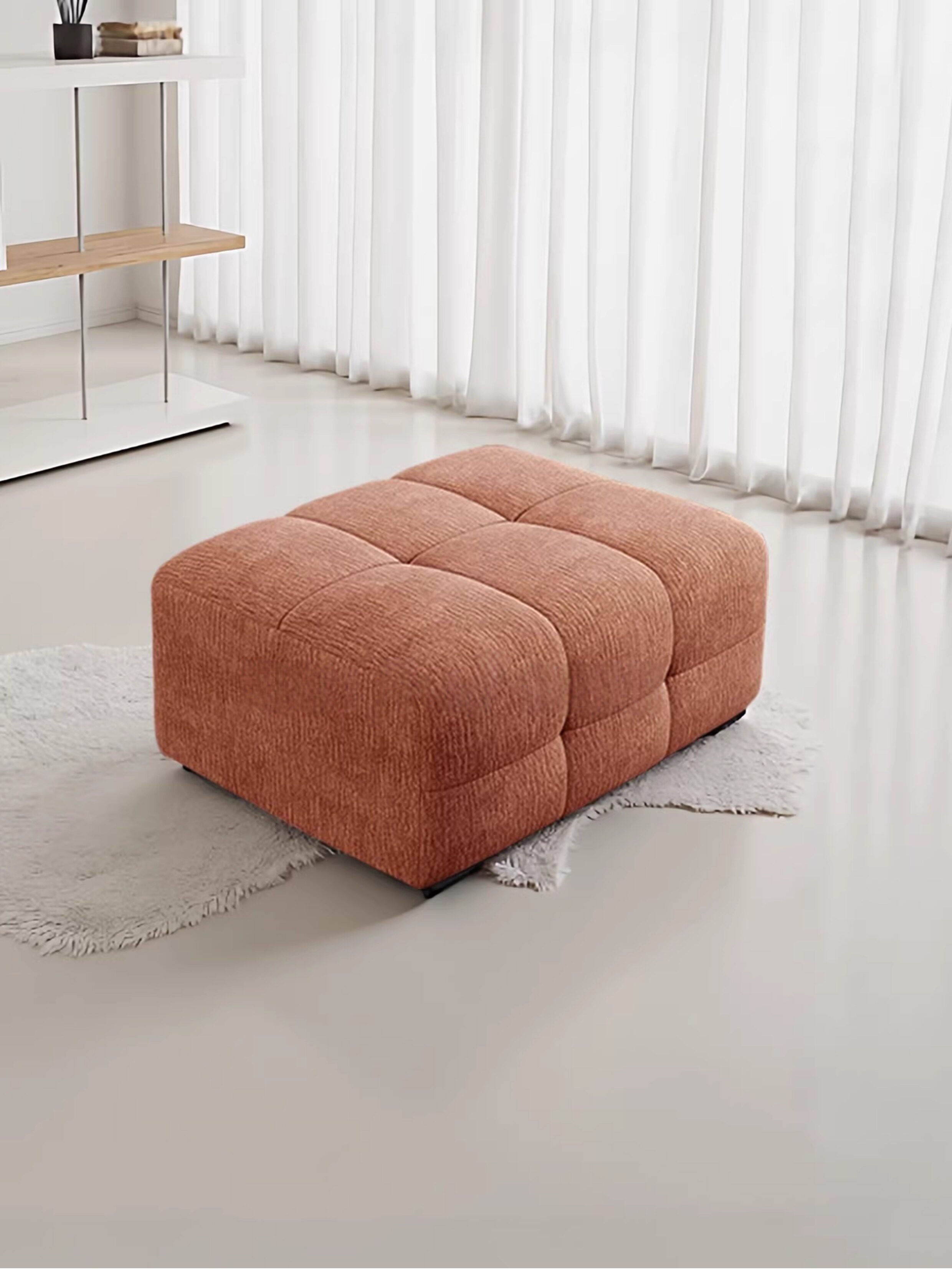 Fabric sofa, ottoman, living room shoe changing seat NC-99