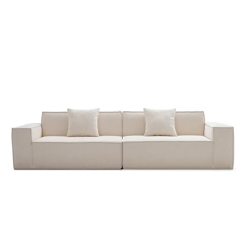 Minimalist modern small apartment sofa, cotton linen, no-wash, technical fabric, compressed sofa NC624
