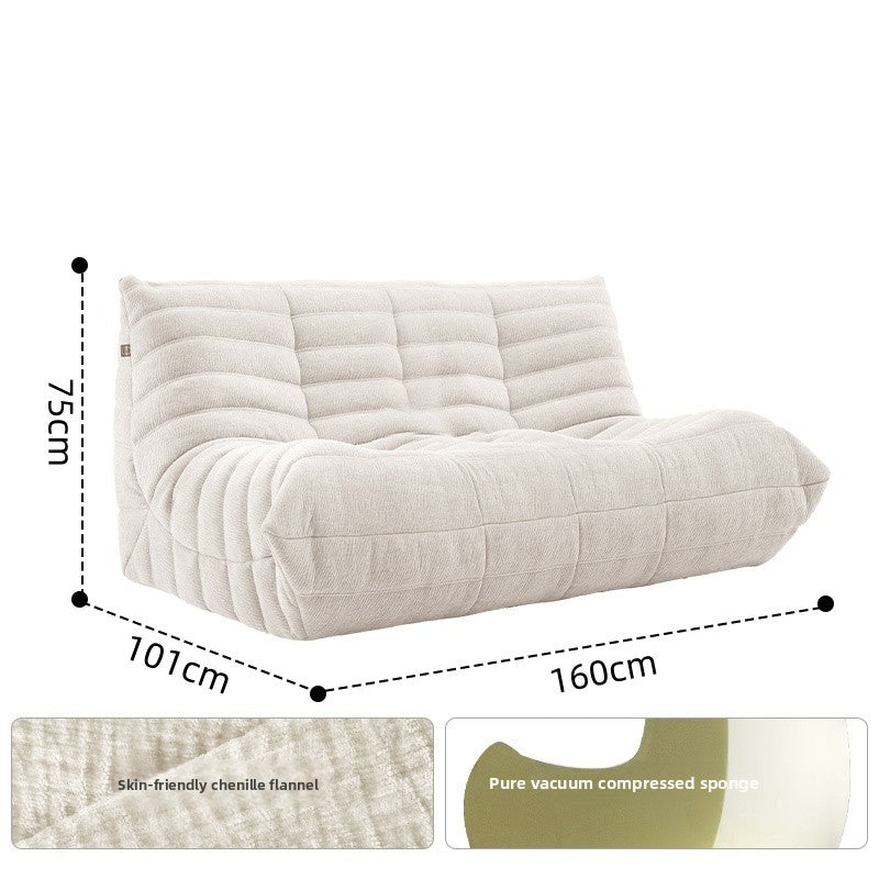 The caterpillar-shaped beanbag sofa is perfect for sleeping or relaxing in the living room, balcony, or bedroom.MM09