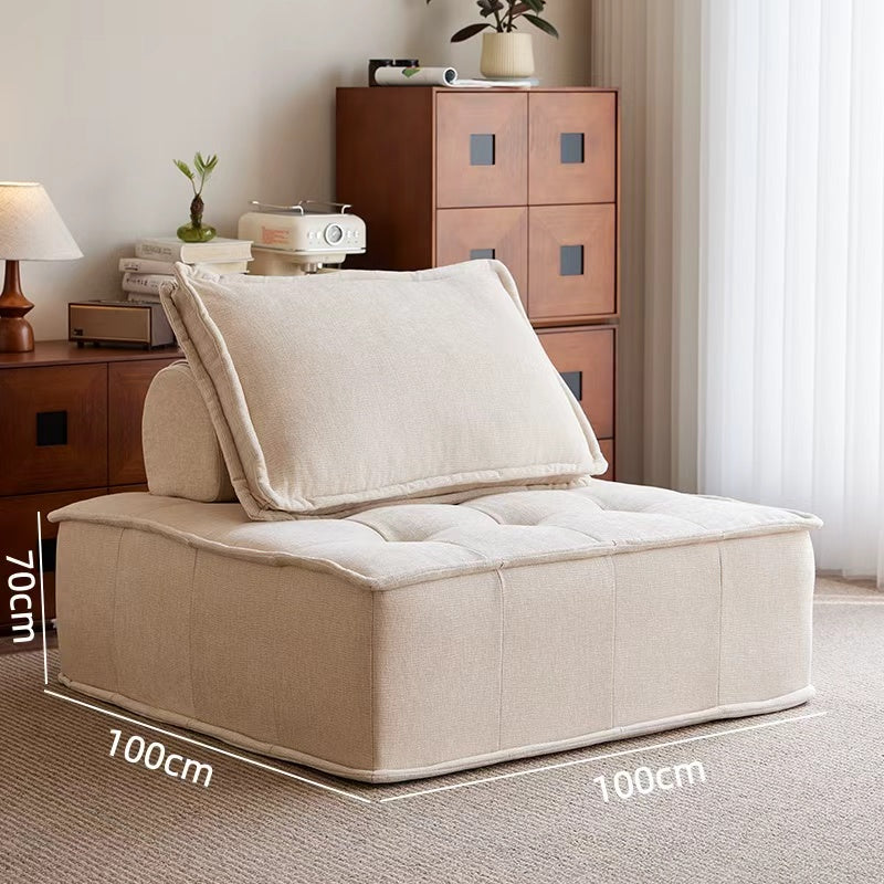 Tofu block fabric sofa, flexible combination compression sofa for small living rooms NC471
