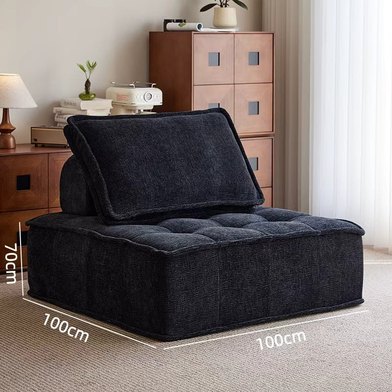 Tofu block fabric sofa, flexible combination compression sofa for small living rooms NC471