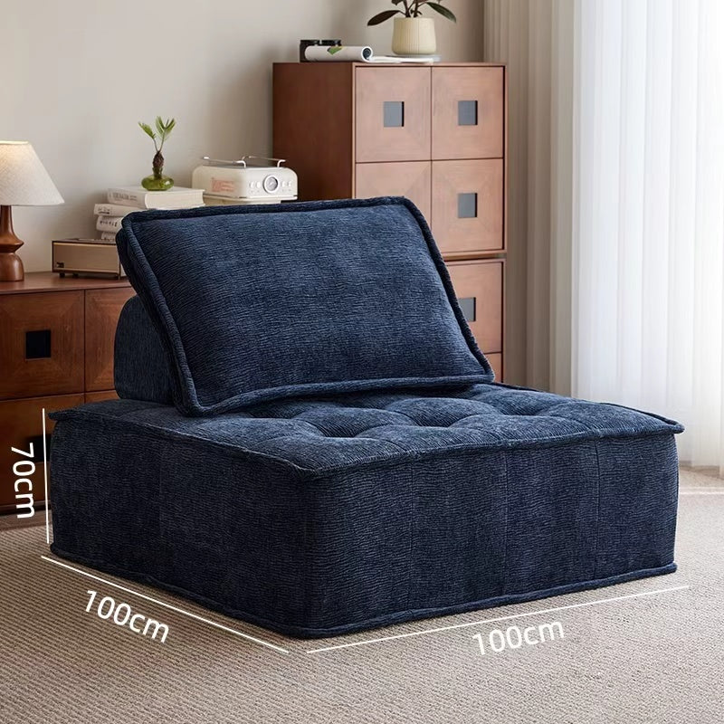Tofu block fabric sofa, flexible combination compression sofa for small living rooms NC471